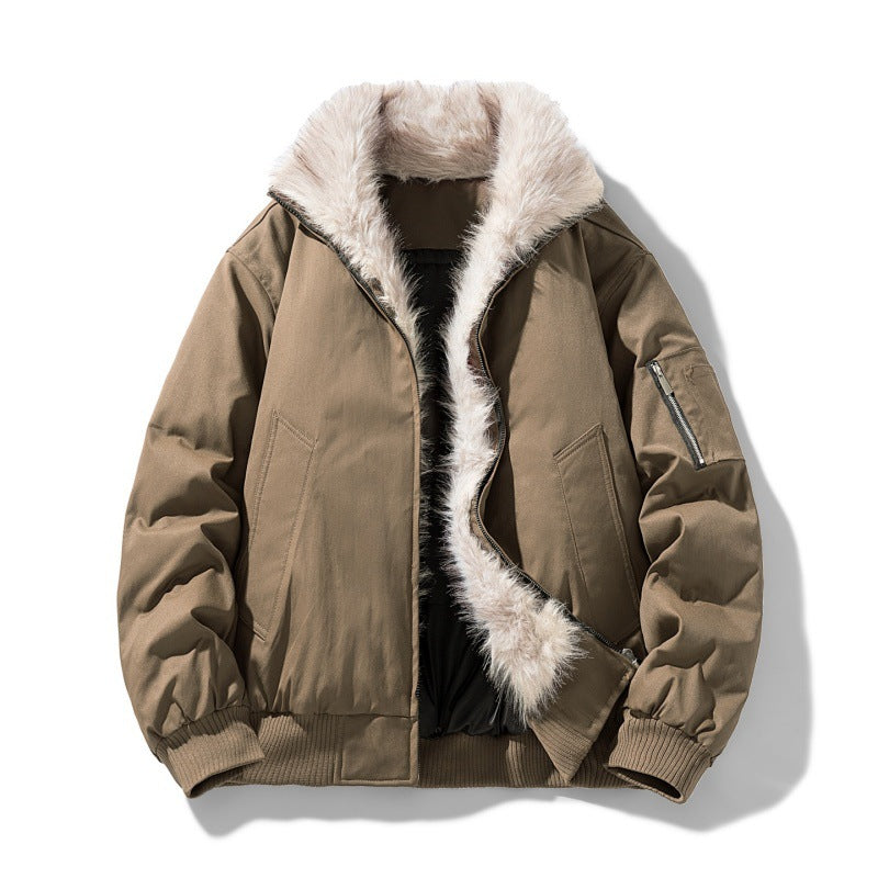 Norvane Fur-Lined Bomber Jacket